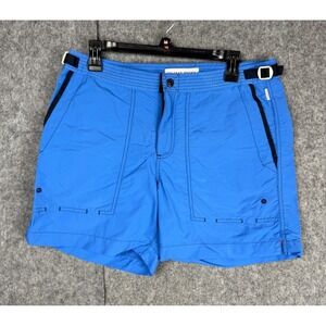 Orlebar Brown Bulldog Cargo Swim Trunks Men's Size 33 Blue Adjustable Lined
